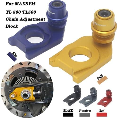 For SYM MAXSYM TL 500 TL500 2020 New Motorcycle Chain Adjustment Block Frame Swingarm Spools Sliders
