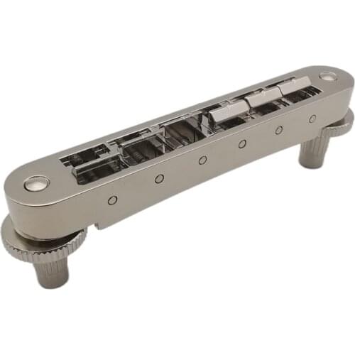Guitar Tune-O-Matic Bridge Nashville type Nickel with tailpiece stop bar for Lespaul Guitar Parts