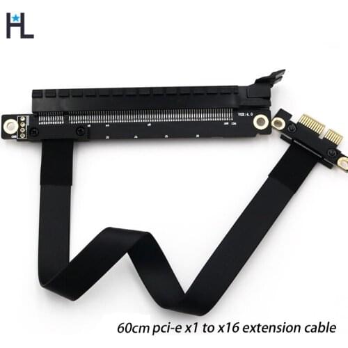 HL graphics card extension cable pci-e 3.0 x16 to x1 support graphics card Motherboard pcie interface 90/270 degree 0.6m
