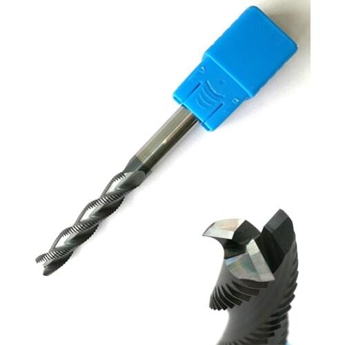 8mmx40mm HRC45 Roughing End Mills 3 flutes Milling cutters CNC rough EndMill Tools Carbide router bits milling bits