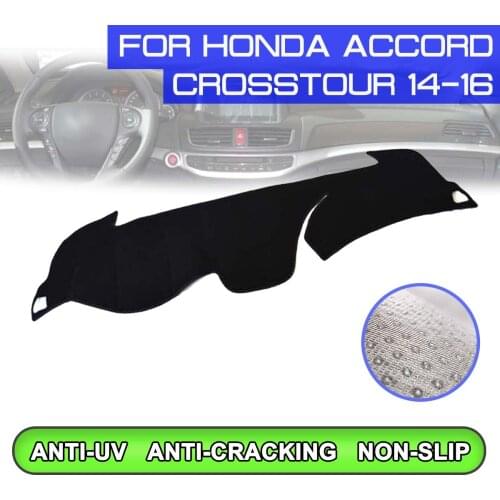Car Dashboard Mat Anti-dirty Non-slip Dash Cover Mat UV Protection Shade Sticker for Honda Accord Crosstour 2014 2015 2016