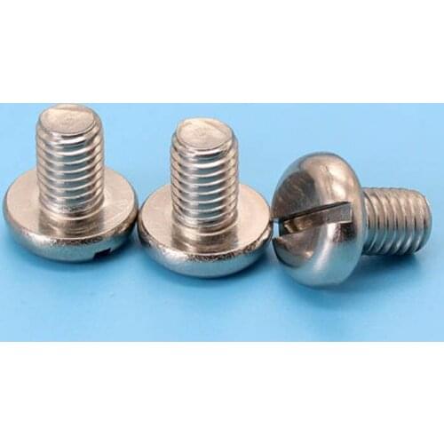 M5 Slotted Round Head Screws GB67 Slot Pan Head Screw Stainless Steel Bolts