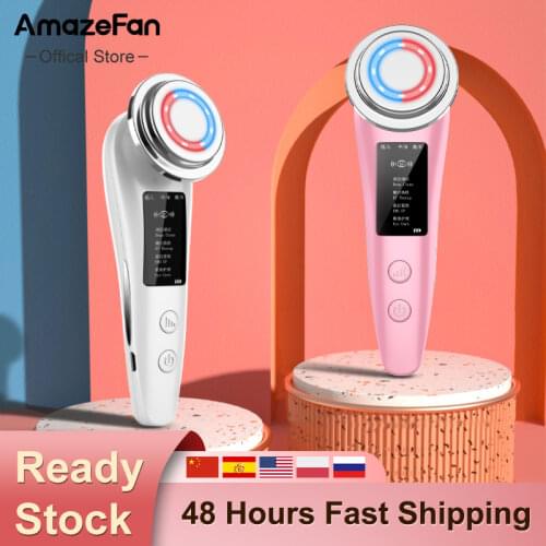 AmazeFan 4in1RF&EMS Radio Mesotherapy Electroporation lifting Beauty LED Face Skin Rejuvenation Remover Wrinkle Radio Frequency