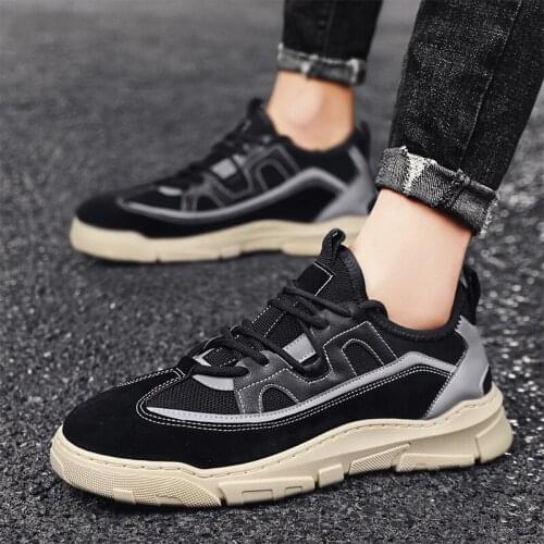 2021 new mens shoes Korean fashion trend martin shoes casual sports shoes low-top thick floor shoes tide shoes tide men must