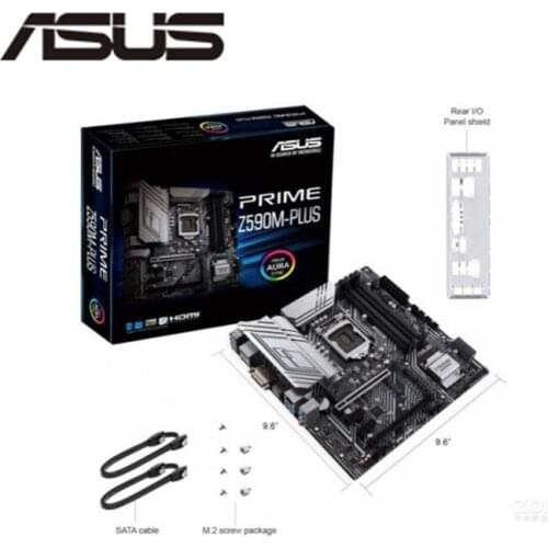 NEW For ASUS PRIME Z590M-PLUS Motherboard Socket LGA 1200 DDR4 M.2 nvme ssd For Intel Z590 Original Desktop Mainboard