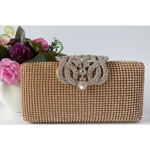 Dazzling Rhinestone Encrusted Evening bag Clutch Purse Party Bridal Prom