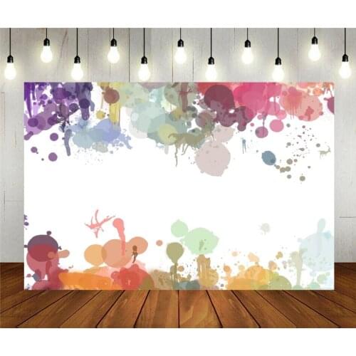 Photo Studio Props Photography Backdrop Spring Theme Color Splash Abstract Vinyl Background For Portrait