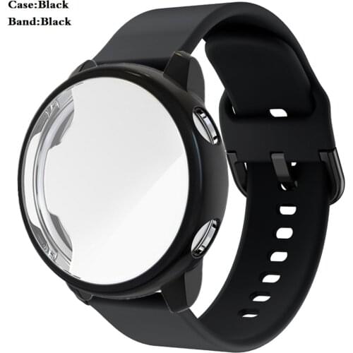 2pack Strap+Case For Amazfit GTR 2 2e Full Cover Silicone Smart Watchband Bracelet TPU Bumper Combination