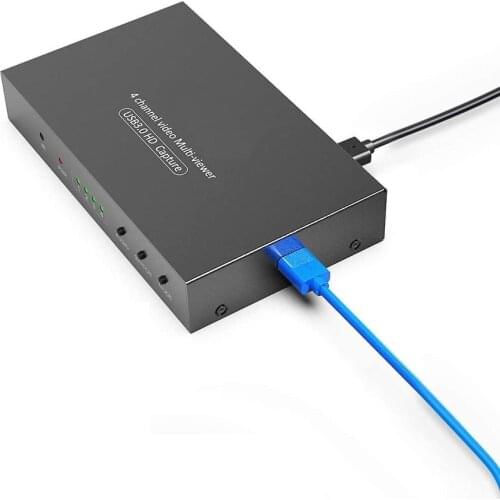 HDMI compatible Video Multi Capture Card USB3.0 1080P60fps Video Record and Live Stream, Built-in Multi-viewer and Screen Switch