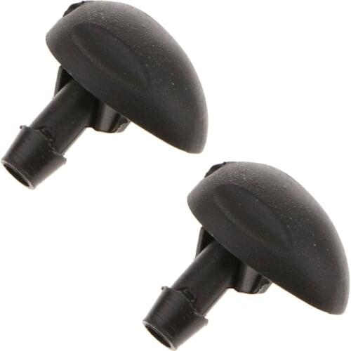 2x Windshield Wiper Washer Water Spray 2 Holes Nozzle For Megane