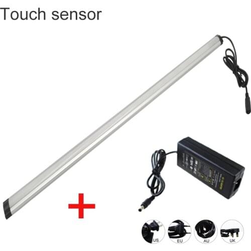 30cm/50cm 12V 8W/10W led bar sensor light detector Touch switch with DC connect under cabinet lamp for Cabinet Kitchen Lighting