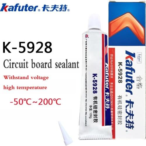 Kafter K-5928 battery waterproof and sealed circuit board components fixed, non-flowing, insulating neutral RTV silicone rubber