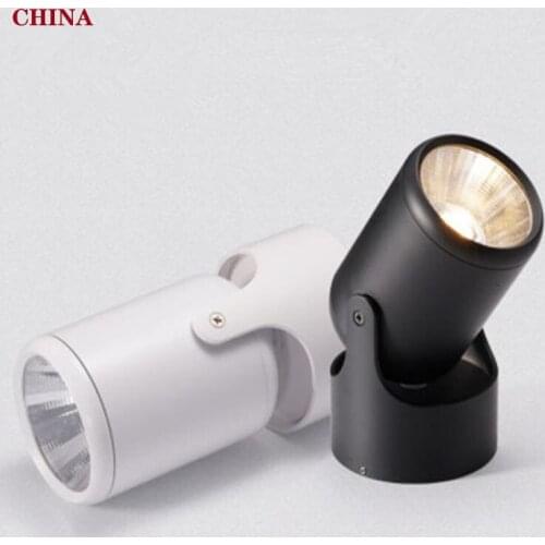 Hoge Kwaliteit Dimbare Roterende Led Downlighters Opbouw Aanpassing Cob Ac85-265V 10W12W15W18W Led Plafond Lamp Spot Verlichting