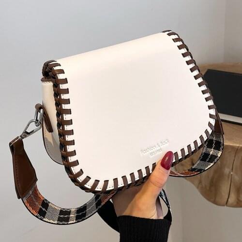 Designer Pu Leather Women Handbags High Quality Ladies Small Saddle Shoulder Bag Fashion Female Travel Crossbody Bags for Women