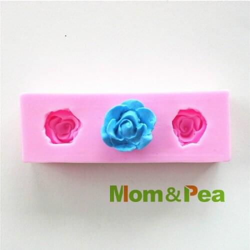 Mom&Pea 0441 Free Shipping Mini Flowers Silicone Mold Cake Decoration Fondant Cake 3D Mold Food Grade DIY Silicone Mould