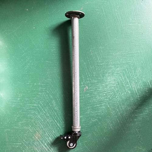 4pcs Industry 3/4" Pipes Table Leg With Wheels Retro Furniture Leg Assemble Cabinet Holder Pipe Shelf Furniture Accessory