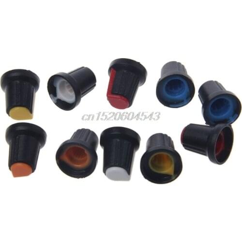 10Pcs/Set Potentiometer Shaft Control Rotary Knob Cap 15mmx17mm R06 Whosale&DropShip