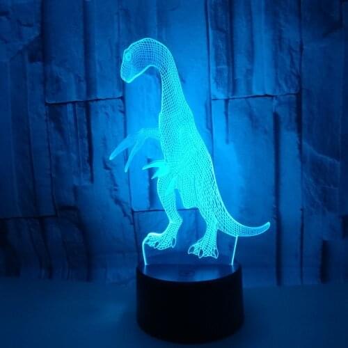 3d Dinosaur Lamp Multi-color Touch 3d Led Visual Desk Lamp Remote Control Light Sickle Dragon 3d Table Lamps