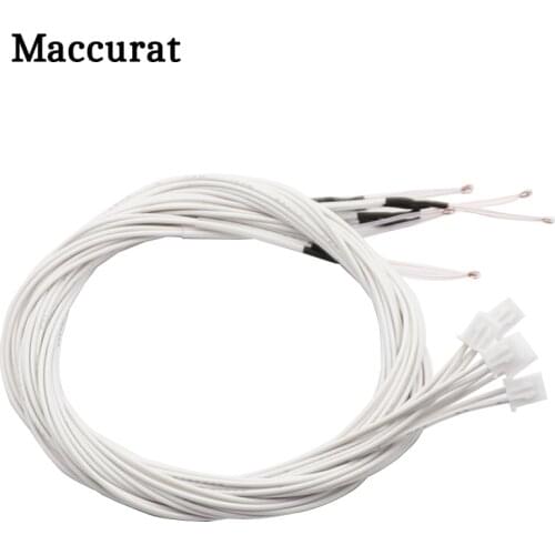 5pcs 3D Printer 100K ohm NTC 3950 Thermistors Sensors 1M line 2.54 3D Printers Parts For Reprap Mend Part Temperature Accessorie