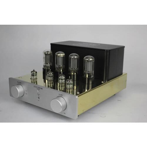 6L6 vacuum tube push-pull tube fever stereo power amplifier, sensitivity: 200mv, frequency response: 20HZ-30KHZ +-1db
