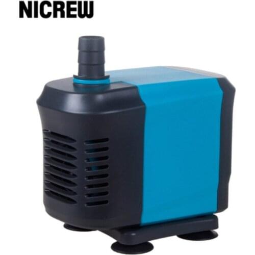 NICREW 20/40/55W Ultra-Quiet Water Pump Fish Tank Submersible Pump Bottom Suction Fish Filter ManureSuction Pump For Aquarium