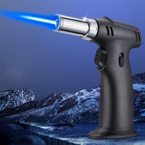 Large Capacity Kitchen BBQ Baking Camping Lighter Windproof Butane Gas torch Lighters Cigarette and Cigar Lighters