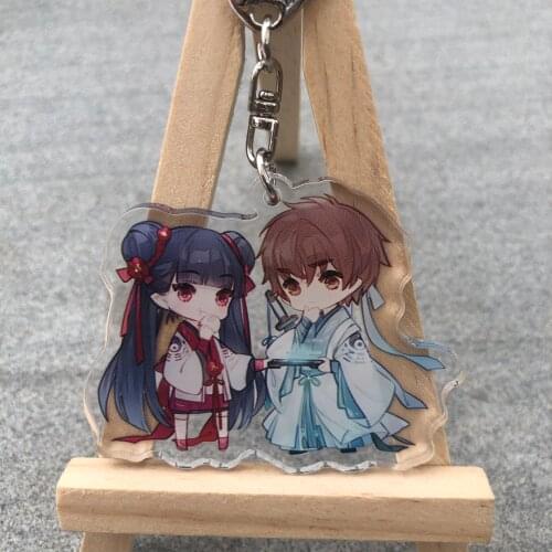 Anime Cardcaptor Sakura Tomoyo Daidouji Kinomoto Sakura Acrylic Keychain Itabag Schoolbag Pendant Keyring Toy