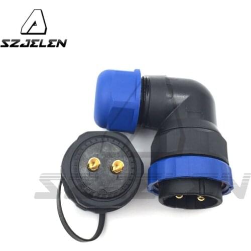 D28TA-ZM, waterproof connector 2 pin, IP67, Rated current 45A, Electrical equipment power connector plug and socket