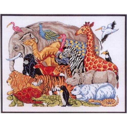 DW9405Home Fun Cross Stitch Kit Package Greeting Needlework Counted Kits New Style Joy Sunday Kits Embroidery