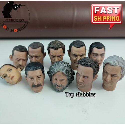 Headplay 1/6 ManWoman Military Head Sculpt HP series Male Female Head Carving Model Fit 12" Hottoys Action Figure Doll Body Toys
