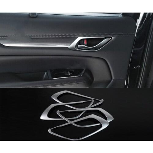 For MAZDA CX-5 CX 5 KF 2017 2018 2019 ABS Chrome Door Handle Bowl Covers Trim Frame Interior Accessories