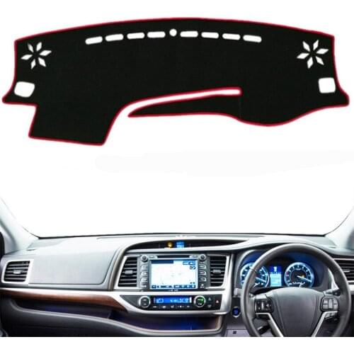 For Toyota Highlander Kluger XU50 2014-2018 Dashboard Cover Mat Pad Anti-UV Sunshade Dash Protect Carpet Car Styling Accessories