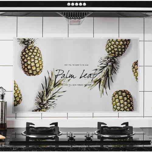 75*45CM Cooking Tool Self-adhesive Kitchen Gadgets Waterproof Aluminum Foil High Temperature Resistance Anti-oil Stickers