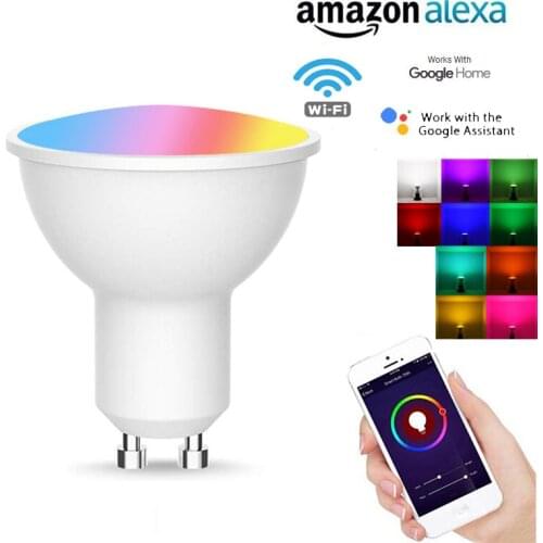 1/2/3/5/10x 5W GU10 Smart Home Light RGB+CW Bulb WiFi Smart Life App Remote Control Automation With Alexa Google Home Assistant