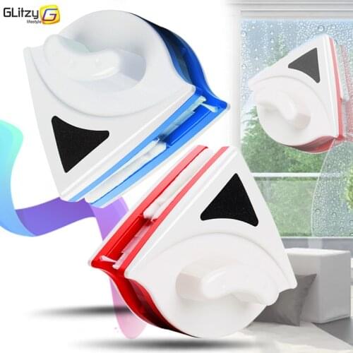 Magnetic Window Wiper Glass Cleaner Brush Tool Double Side Magnetic Brush Window Glass Brush for Washing Household Cleaning Tool