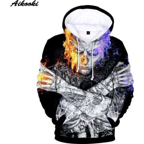 Rick Genest 3D Hoodies Sweatshirt Men/Women Personality Sweatshirts 3D Print Rick Genest Hoodies Boys Hip Hop Unisex Outwear Top