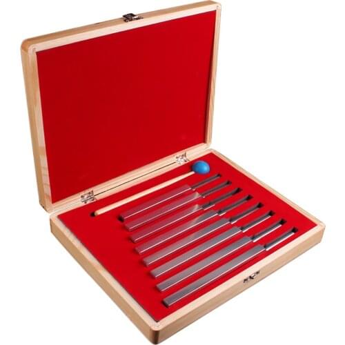 8pcs Aluminum Tuning Fork Set International Standard Teaching Tuner Acoustic Equipment Laboratory Tuning Fork 256-512HZ Y