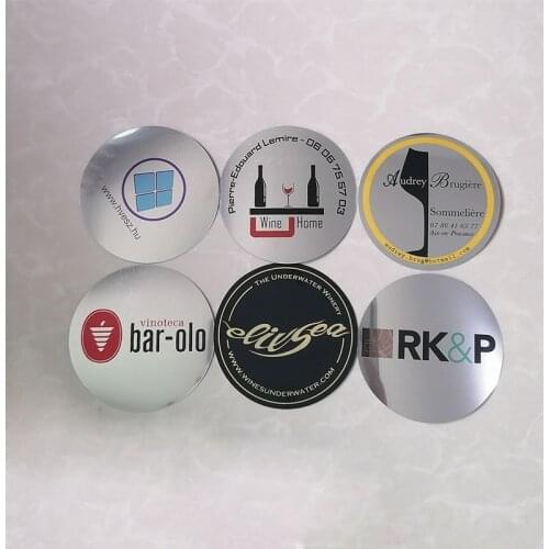 Customized LOGO Printed On Wine Pourer Drop Stop Pouring Disc Wine Pourer Wine Set Promotion Gift Bar accessories