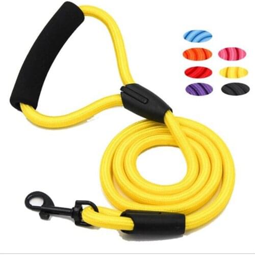 Dog Leash Running Walk Train for Large Small Cat Pets Leashes Dogs Leash Rope Nylon Basic Leashes Solid Breakaway All Seasons