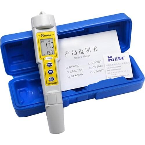 CT-8022 pen type ORP meter, portable oxidation-reduction potential meter, pen type pH value tester, acidity meter
