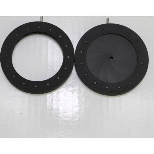 1.5-37mm Adjustable Zoom Optical Iris Diaphragm Aperture Condenser Digital Camera Microscope Adapter Use with 16pcs Blades