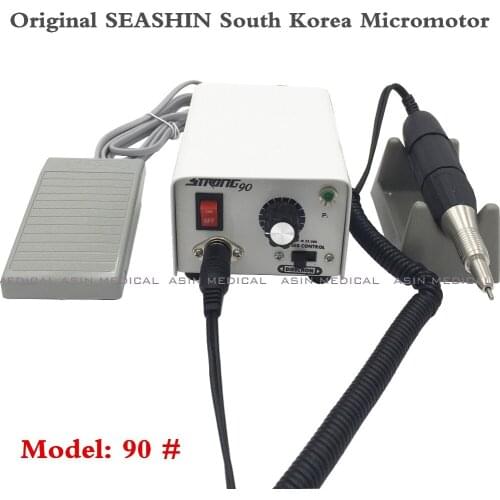 Original SEASHIN Strong 90 Micromotor Hand Polishing Polisher Dental Lab equipment, 220V 0-35000 rpm with 102 for jewelry