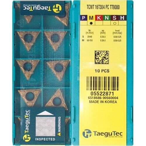 Original TCMT16T304-PC TT9080 Inner Round Milling Tool CNC lathe Tools Turning Inserts