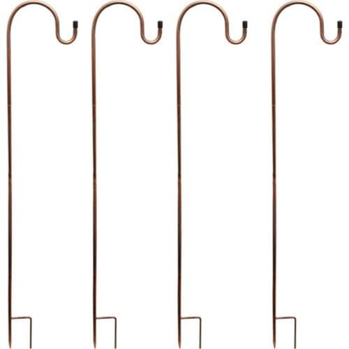 Shepherd Hook Thick Heavy Duty Rust Resistant Steel Hanging Hook