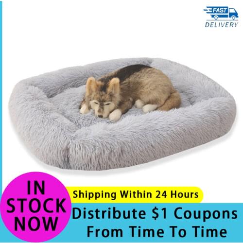 2021 New Product Square Plush Warm Dog Kennel Cat Kennel Thick Winter Pet Kennel Super Soft Sleeping Pad Comfortable