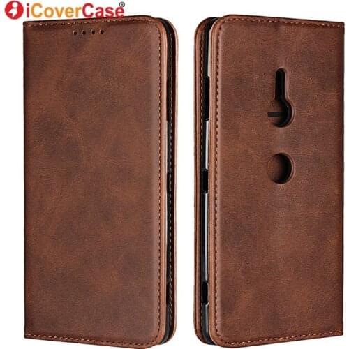 Luxury Leather Case For Sony Xperia XZ3 Wallet Soft Silicon Cover For Sony XZ3 Flip Cases Mobile Phone Accessories Coque Etui