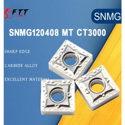 SNMG120408 MT CT3000 10PCS External Turning Tools Cermet Grade Carbide insert Lathe cutter Tool Tokarnyy turning insert