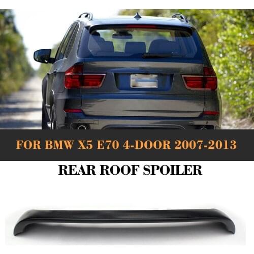 Carbon Fiber Car Rear Roof Window Spoiler Lip Wing for BMW X5 E70 4 Door 2007 - 2013 FRP Car Spoiler
