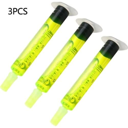 3pcs Ultra-concentrated Syringe Fluorescent Leak Detector Leak Test Leak Detector Air Conditioning Repair Tools Car Accessores