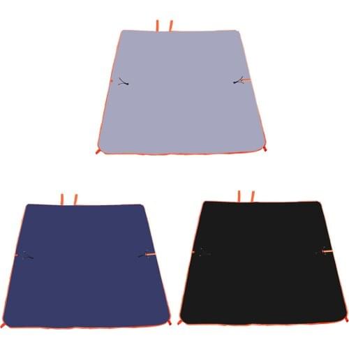 Outdoor Waterproof Beach Blanket Portable Folding Ground Mat Cover SandProof for Picnic Hiking Camping w/Tent Nail Storage Bag